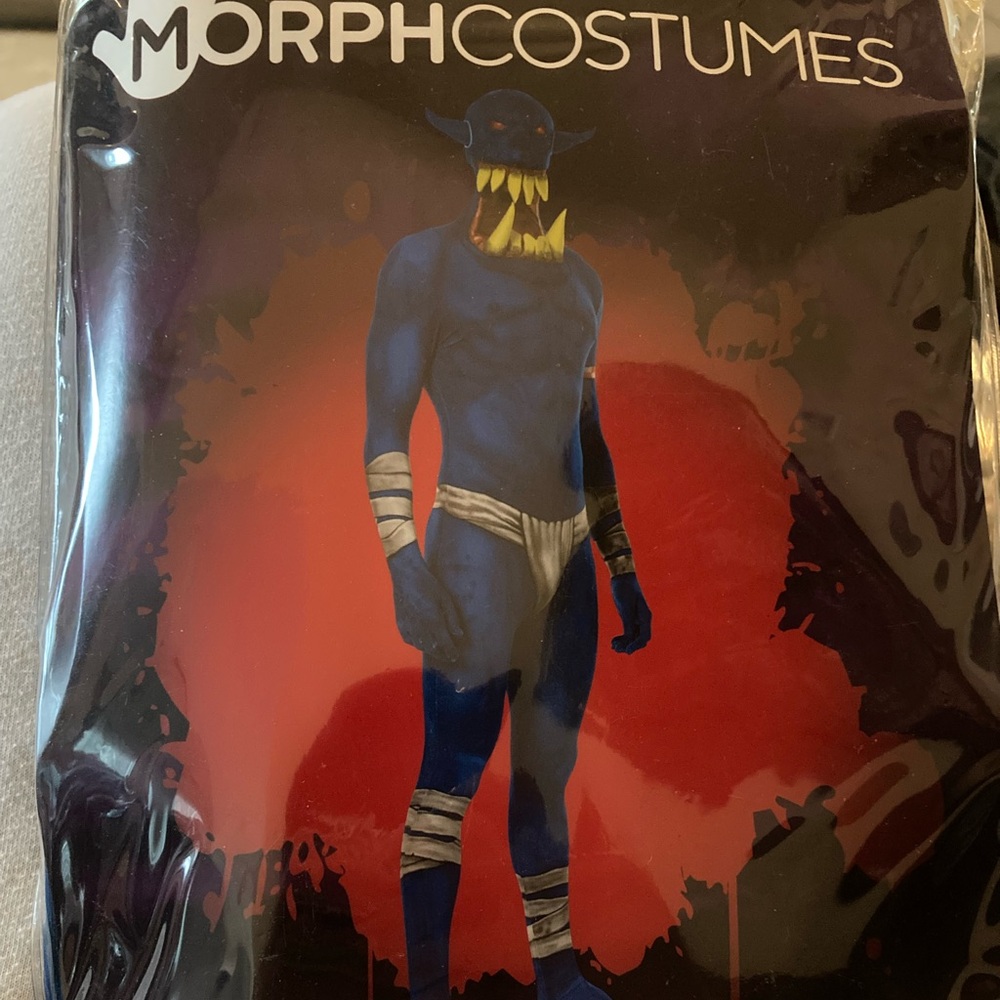 Morph Costumes: Adult Blue Orc Jaw Dropper! New!